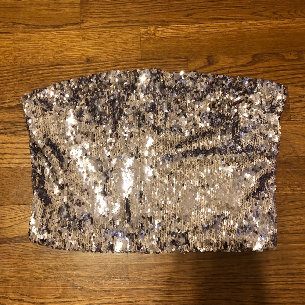 Sequin tube top